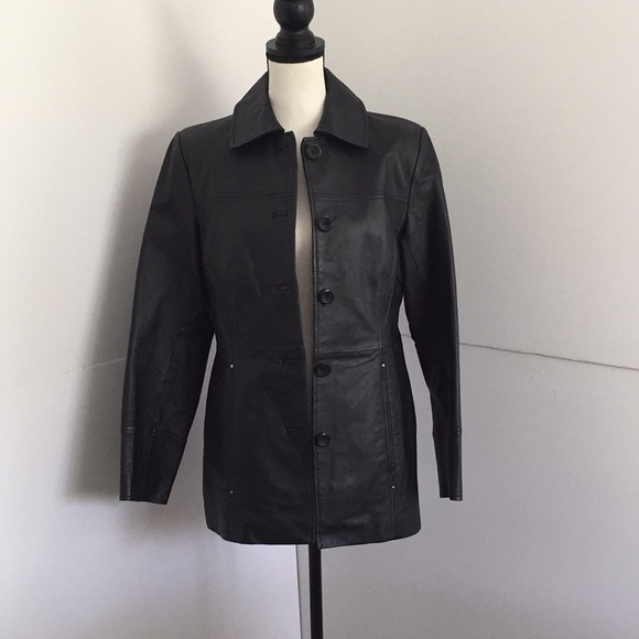 EAST 5th | Black Leather Jacket - Picture 1 of 8